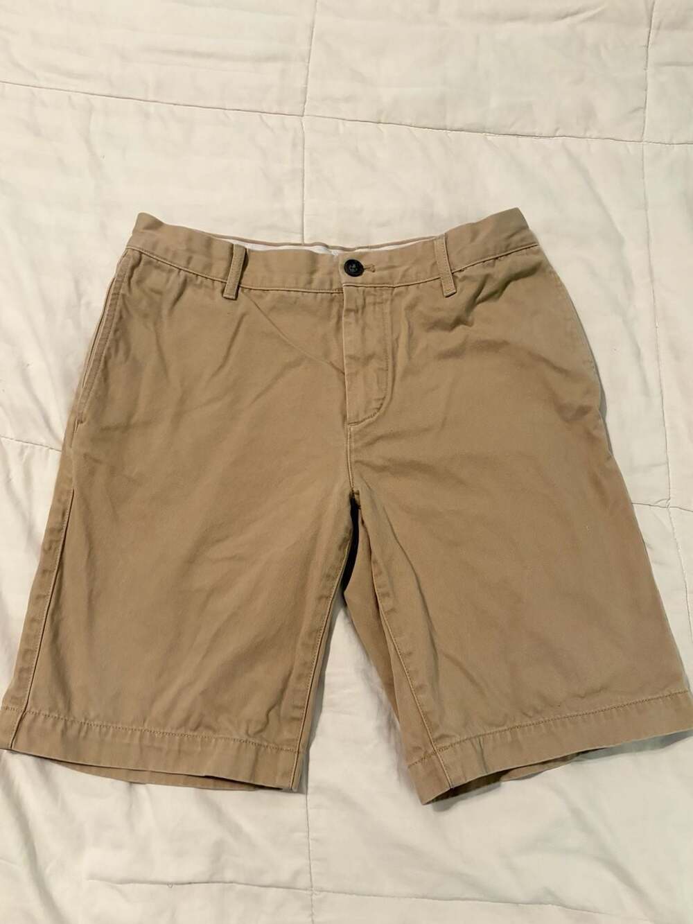 Lacoste Regular Fit Khaki Chino Shorts Men’s Size 30 Beige Cotton Golf Preppy